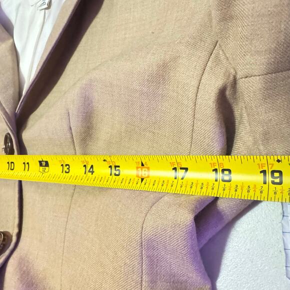 Banana Republic SZ 10 Camel 97% Wool Blazer GORGEOUS - Picture 5 of 5